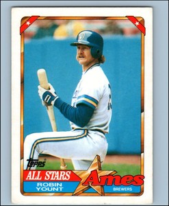 1990 Ames All-Stars Baseball ROBIN YOUNT #5 Ungraded MLB Milwaukee Brewers HOF