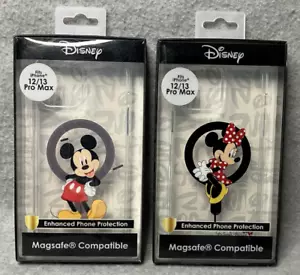 Disney iPhone 12/13 Pro Max Case MagSafe Compatible Minnie Mickey Mouse Lot of 2 - Picture 1 of 2