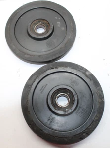 1993 SKI-DOO SAFARI DELUXE TRACK IDLER WHEELS GUIDES WHEELL PAIR SET - Picture 1 of 5