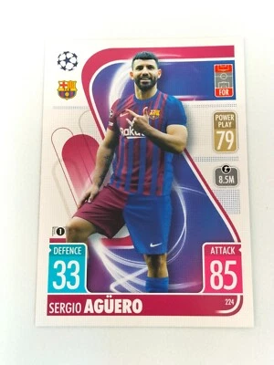 Sergio Agüero #224 TOPPS MATCH ATTAX Champions League - Envoi éclair - Photo 1/2