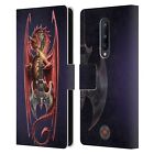 Official Anne Stokes Dragons Leather Book Wallet Case For Blackberry Oneplus