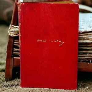 Oscar Wilde Poems with The Ballad of Reading Gaol Red Leather