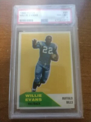 1960 Willie Evans Buffalo Bills #65 PSA 8 - Image 1 of 2