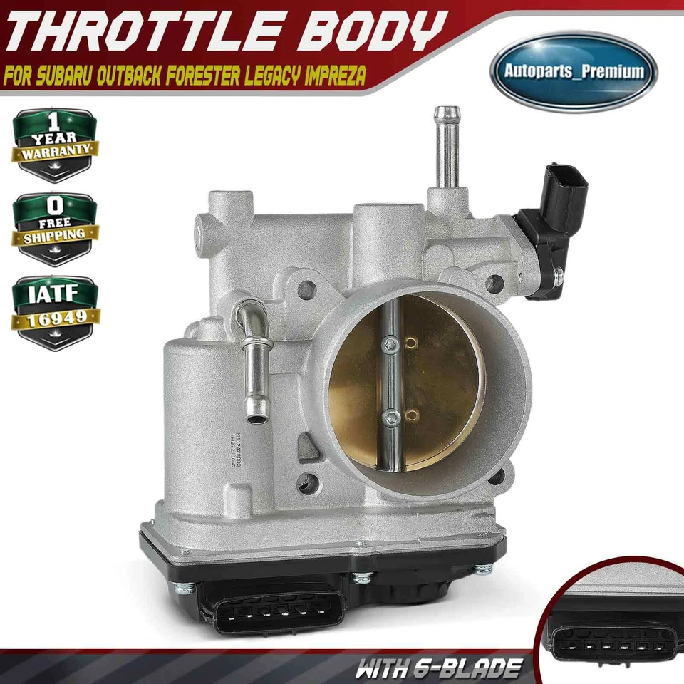 Cuerpo del acelerador para Subaru Outback Forester Legacy Baja 2004 2005 Impreza H4 2,5 L Foto 1 de 4