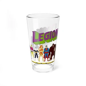 Legion of Doom Pint Glass, 16oz - Super Friends - Lex Luthor, Brainiac, Sinestro - Picture 1 of 7