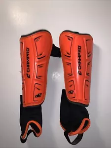 Champro D2 Soccer Shin Guard, Size M” Model A124 Orange - Picture 1 of 3