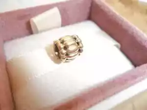 Charm Pandora originale autentico botte in oro 14 ct 750242 - 585 ALE - Foto 1 di 3
