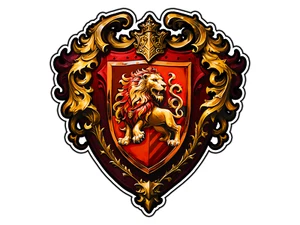 #0301 Gryffindor House Crest Logo #1 Wizard School Sticker Waterproof Vinyl Car - Picture 1 of 1