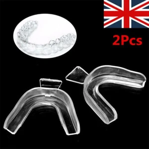2PACK Silicone Night Mouth Guard Teeth Bruxism Grinding Dental Bite Sleep Aid,UK - Picture 1 of 10