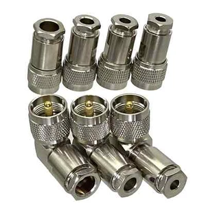 1 Stück Steckverbinder UHF PL259 Stecker Klemme RG58 RG142 / RG8X / RG5 RG6 / RG8 RF - Bild 1 von 31