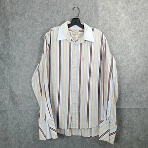 Pepe Jeans London Hemd Herren Large Langarm Gestreift Knopfleiste Vintage Grunge - Bild 1 von 20
