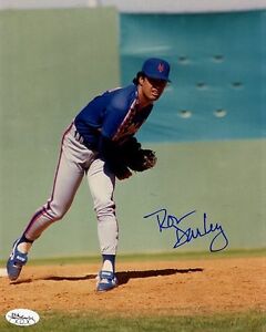 Ron Darling Mets Signed Jsa Cert Sticker Authentic Autograph