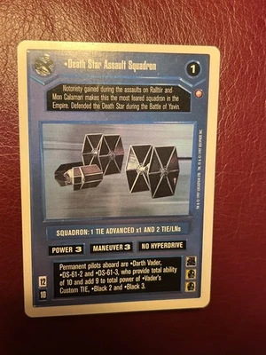 Star Wars CCG First 1st Anthology DEATH STAR ASSAULT SQUADRON Rare - Image 1 of 2