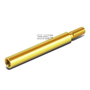 M10 X 1.5 GOLD ALUMINUM MT STICK SHIFTER LEVER/SHIFT KNOB 3.75" EXTEND/EXTENSION - Picture 1 of 4