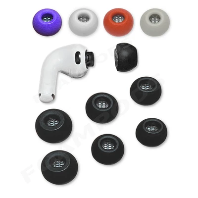 Memory Foam Ear Tips For Apple AirPods Pro 3 (2025 3rd Gen) -Colors -Choose Size - Image 1 of 4