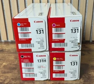 Canon OEM 4 Color Set Toner 131H Schwarz High-Capacity + 131 Cyan Magenta Yellow - Bild 1 von 2