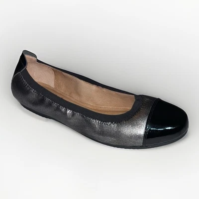 Pisos de ballet Josef Siebel Pippa negros metálicos charol talla 11-11,5/42 Foto 1 de 4