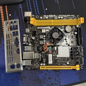 Placa base Biostar a68n-5545 con placa frontal - Imagen 1 de 5