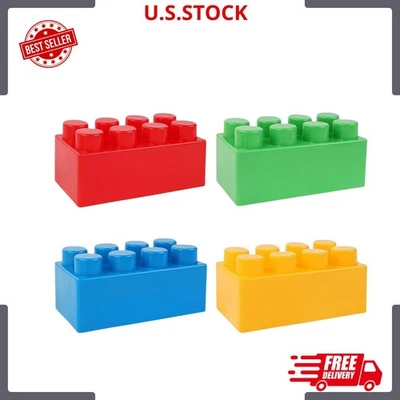 Juego de 24 piezas bloques de construcción gigantes para niños pequeños, ladrillos apilables de plástico grandes Foto 1 de 3