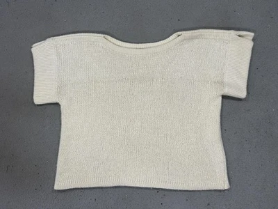 Suéter Semplice Mujer Grande Marfil Seda Angora Cabello de Conejo Lana de Cordero Lujo Foto 1 de 4