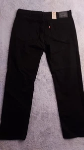 NEW Levis 505 Jeans Mens 40x32 Black Denim Regular Fit Cotton Stretch Casual NWT - Picture 1 of 13