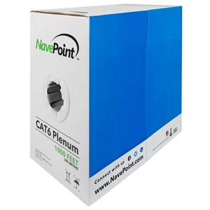 Giacca plenum CAT6 CA UTP 23AWG 550MHz rete Ethernet 1000FT bianco sfuso - Foto 1 di 4