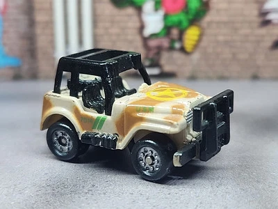 Micro Máquinas Jeep Militar Galoob Bronceado Desierto Camuflaje.                123 Foto 1 de 4