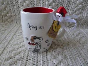 Taza de té de café Rae Dunn Peanuts 3D Snoopy FLYING ACES - Imagen 1 de 6