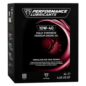 TRIUMPH PERFORMANCE LUBRICANTS 10W40 FULLY SYNTHETIC OIL 4 LITRE PLFS23004-1040 - Picture 1 of 1