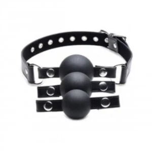 Strict Interchangeable Silicone Ball Gag Set, 1.5,1.75&2in ball option, BDSM - Picture 1 of 1