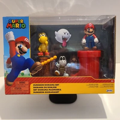 Juego de diorama Super Mario Dungeon con 3 figuras y accesorios. Foto 1 de 4