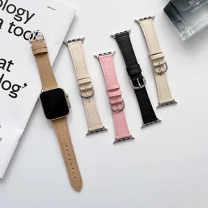 Sport Strap Women Leather Band 42/44/45/49mm for Apple Watch Series 8 7 6 5 4 SE - Picture 1 of 11