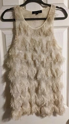 Whitney Eve шеврон бахрома туника Майка 2 без рукавов богемное фестиваль Y2K - Изображение 1 из 4