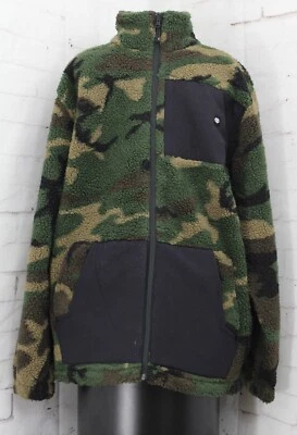 686 Molehill Sherpa Zip-Up Jacket, Men's Medium, Green Camo New - Image 1 of 4