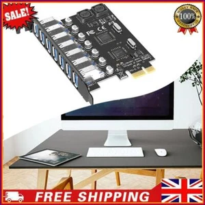 7-Port USB 3.0 PCIe Expansion Card 5Gbps PCI-E Extender (VIA And NEC Chip) # - Photo 1/12