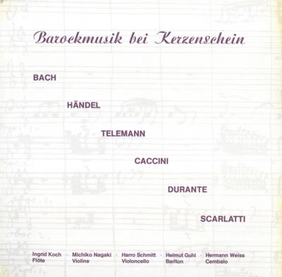 BACH Partita for Violin Solo 2 (with Chaconne) MICHIKO NAGAKI Teldec TST-77218 - Image 1 of 3