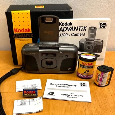 NOS Kodak Advantix 3700 IX 35mm Camera in Box w/manual & 2 rolls of color film - Image 1 of 4