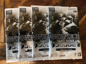 4 x 2023 ONE PIECE Card Game - Judge Pack Vol. 2 - Sealed English NEW - Picture 1 of 1