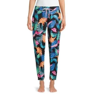 JURASSIC WORLD L(12-14) Tropical Dinosaur Print Sleep Joggers/Pajama Pants NWT - Picture 1 of 4