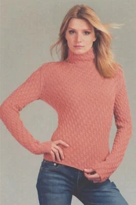 Karabella Yarns Knitting Pattern KK416 Diagonal Aurora Sweater 34"-41" - Picture 1 of 3