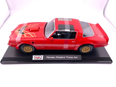 Maisto 1:18 Scale 1977 Pontiac Firebird Trans Am Red New in Box - Image 1 of 4