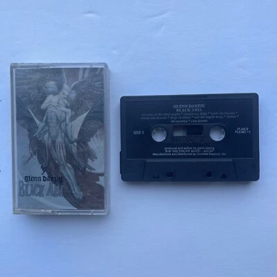 GLENN DANZIG Black Aria Cassette ORIG 1992 Plan 9 PL9-MC11 NEAR MINT - Image 1 of 3