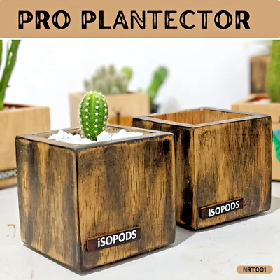 WOODEN GARDEN HERB PLANTER BOX TROUGH POT SUCCULENT / CACTUS PLANT BED NRT001 - Image 1 of 4