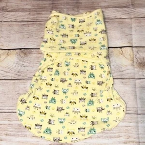 Swaddle Me Yellow Owl Sleep Sack With Zip Bottom Size S - Picture 1 of 11