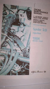  Alfa Romeo Spider Engine Maintenance Manual - 1984 -  PDF Version - Picture 1 of 2