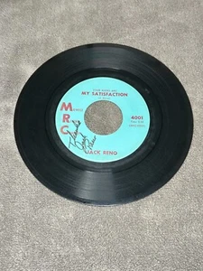 Jack Reno - My Satisfaction / Number One with Me - MRC -VG+/VG+ Autographed RARE - Picture 1 of 3