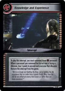 LÁMINA DE CONOCIMIENTO Y EXPERIENCIA Star Trek CCG 2E Reflections 2.0 4r89 - Imagen 1 de 1
