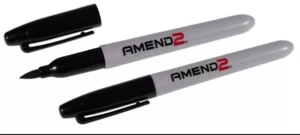 2 Amend2 Self Defense Tactical Sharpie pens with G10 point EDC- Fast Shipping - Picture 1 of 2