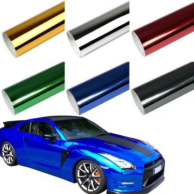 9,86 €/m² Premium cromo pellicola auto 3D Flex SENZA BOLLE pellicola lucida autoadesiva