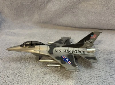 Daron Die Cast F-16 US Air Force Airplane 7.5” Vintage - Image 1 of 4